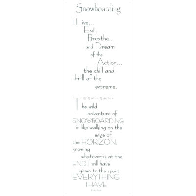 Quick Quotes - Vellum Snowboarding Quote